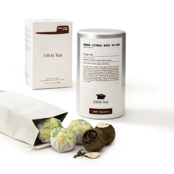 Green Citrus Ripe Pu-erh - EisaiTea